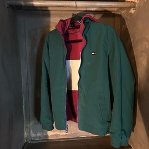 Tommy Hilfiger Teal and Burgundy Jacket